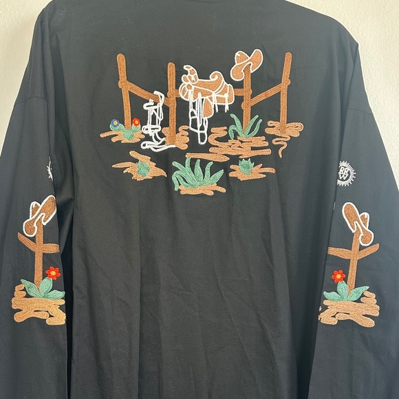 Men's Vintage Western Shirt Collection: Rockmount Boots and Cactus Black - Picture 2 of 4